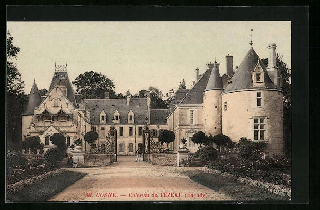 CPA Cosne, Chateau du Pezeau Facade