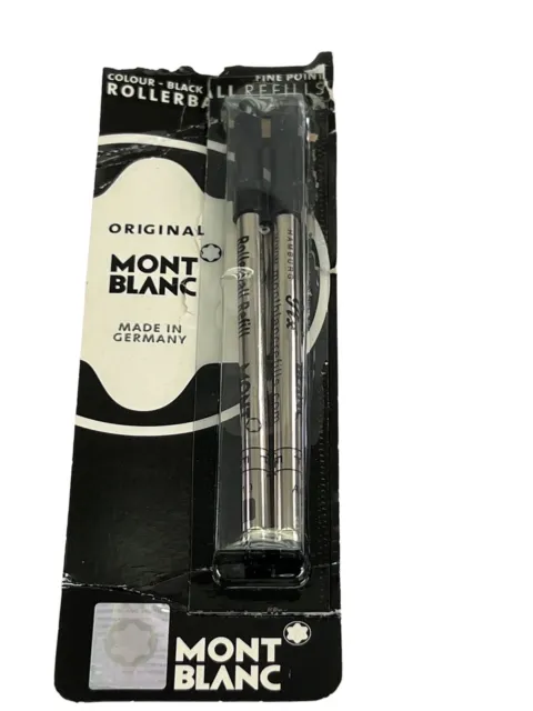 Montblanc Rollerball Pen Refill Fine Point 2/PK  Black Ink