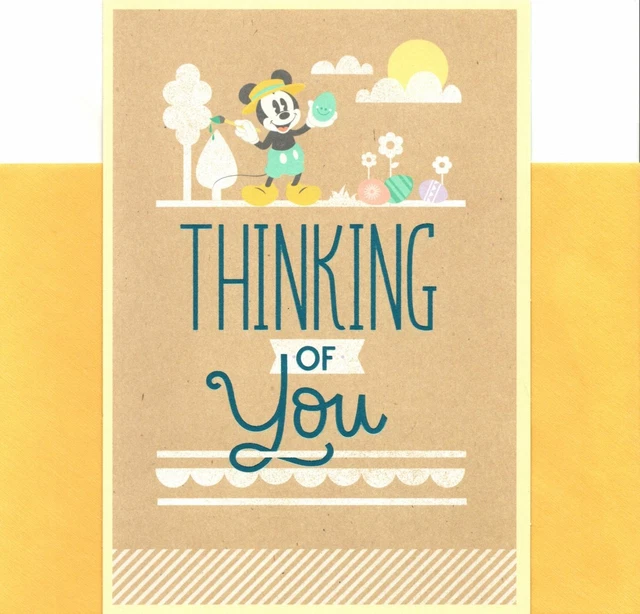 WALT DISNEY HAPPY Easter Mickey Mouse Decorating Cheerful Eggs Hallmark