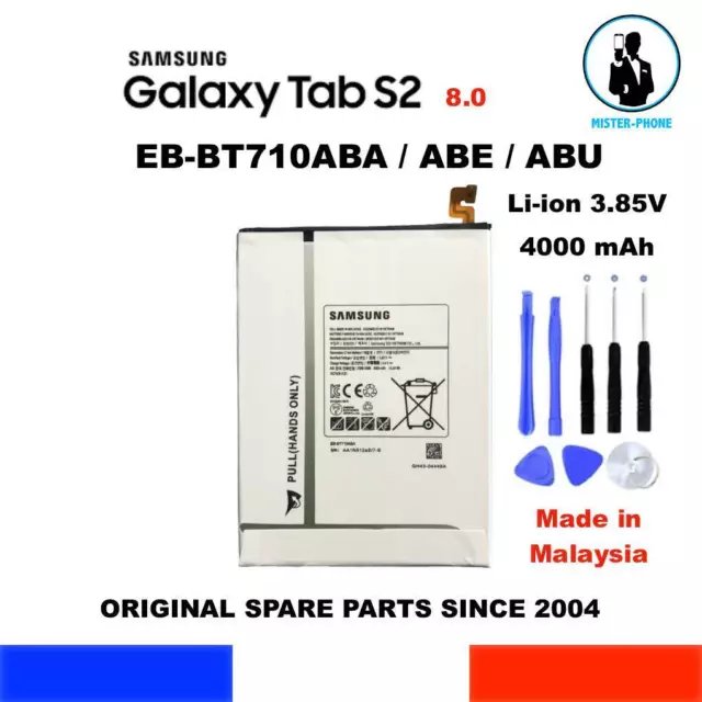 Batterie d'origine eb-bt710abe pour samsung galaxy tab s2 8.0 sm-t710  sm-t715