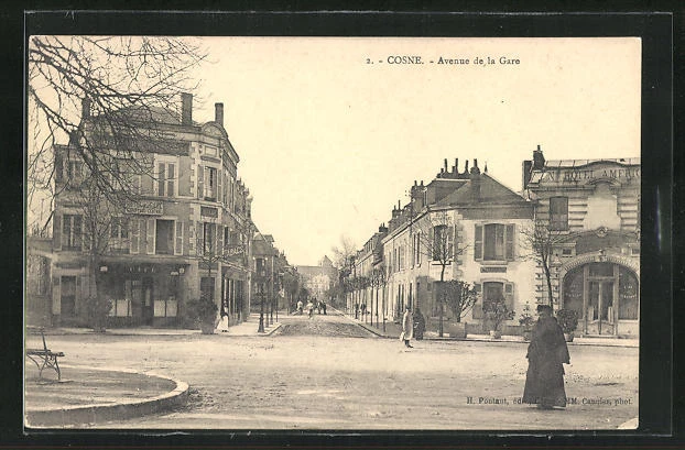 CPA Cosne, Avenue de la Gare