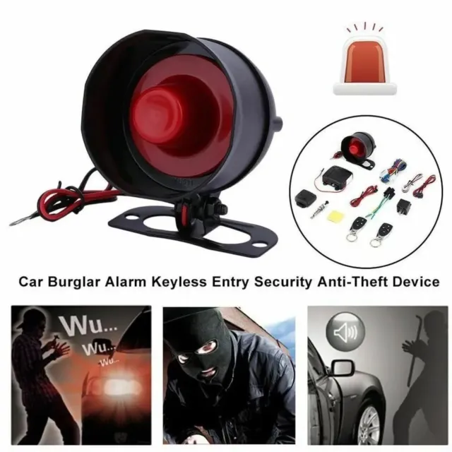 Kit car alarm system allarme antifurto completo universale per auto camper 3