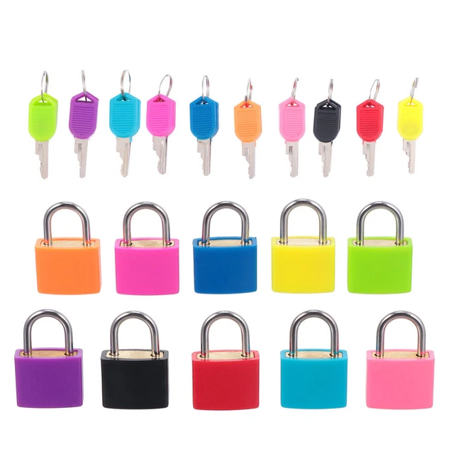 10 pz Mini Serratura Armadio Mini Serrature Chiavi Piccolo Viaggio Vecchio Moda