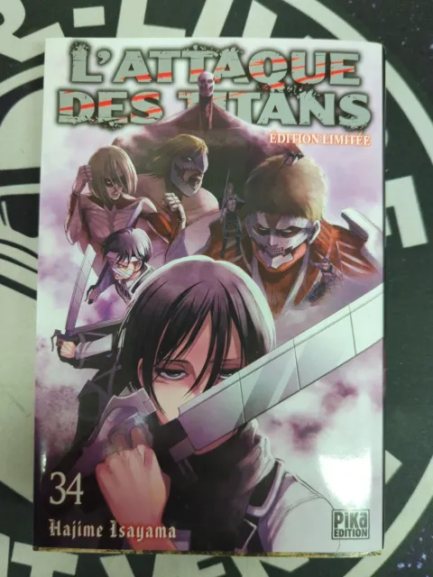 Manga - Attaque des Titans - Volume 34 - Isayama- Pika - Edition Limitée
