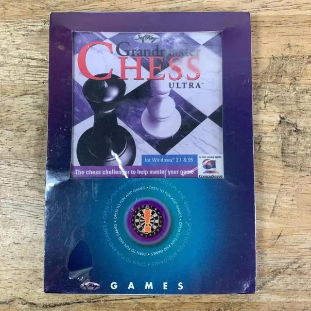 Grandmaster Chess Ultra Special Edition PC CD-ROM Windows 3.1 95 Sealed  Vintage