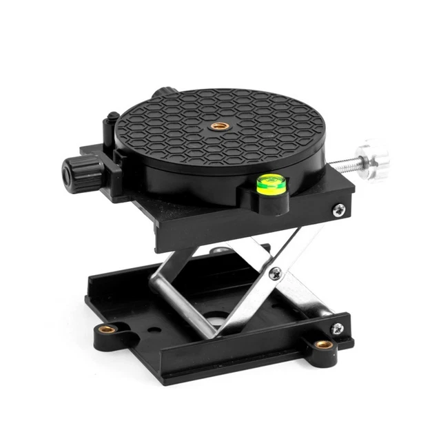 Tavolino Di Sollevamento Portatile Per Fresatura E Incisione – Cric Da Laboratorio Regolabile 30-90 Mm In Alluminio