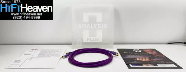 Analysis Plus Oval One 1.5m RCA Interconnects Cable - $125 List Analysis Plus Oval One 1.5m RCA Interconnects Cable - $125 List