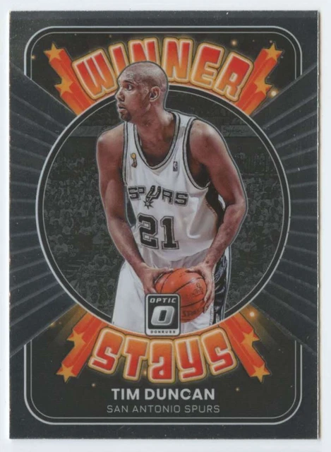 2021-22 Optic Winner Stays #19 Tim Duncan NM-MT Spurs