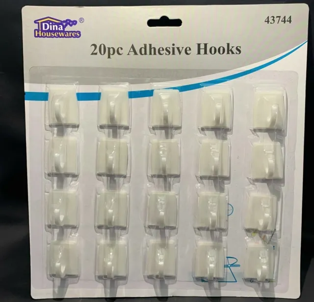 20PCS-SELF ADHESIVE STRONG Sticky Hooks Heavy Duty Wall Seamless  Transparent UK £3.99 - PicClick UK