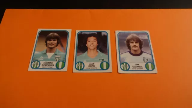 3 images FOOTBALL 83 ORIGINALES - équipe de SAINT-ÉTIENNE dont CHRISTIENSEN