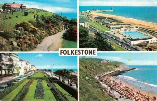 Postcard - Folkestone - 4 views