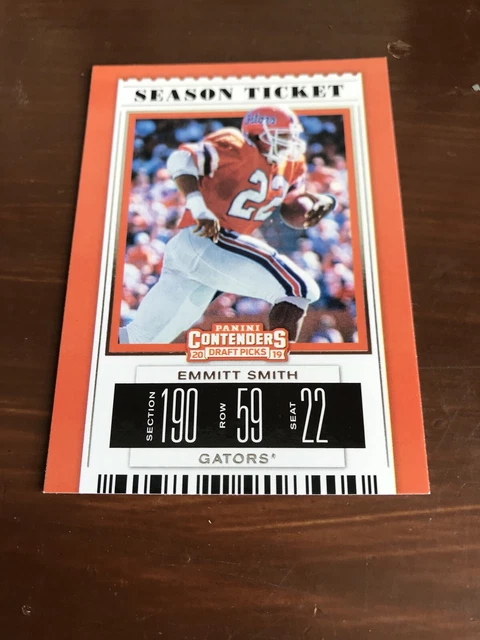 2019 Panini Contenders Draft Tickets Season Ticket #37 Emmitt Smith