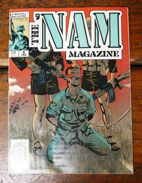The 'Nam Magazine #8 1989 - Marvel Magazine Military War Comic - VF