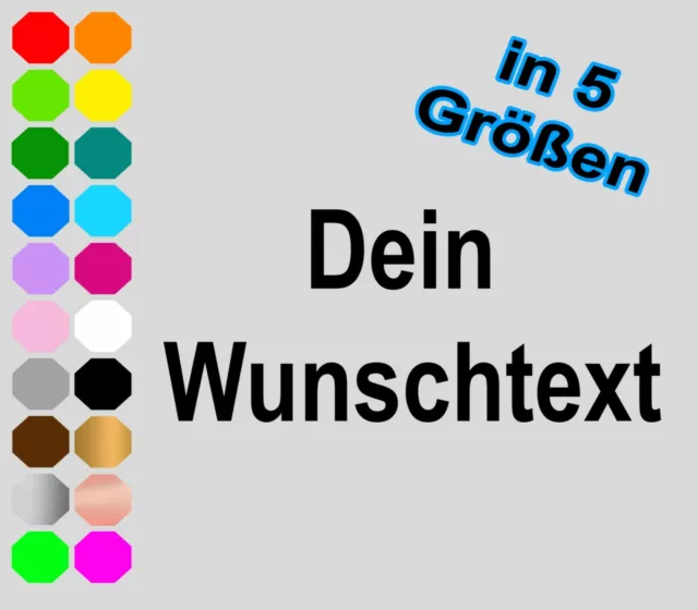 Wunschtext Bügelbild Name eigener Text ABC Flexfolie dunkle u. helle Stoffe