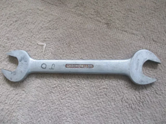 BRITOOL 9/16 & 5/8 whit Open Ended Spanner 6J101110 MILITARY mark & dated 1953