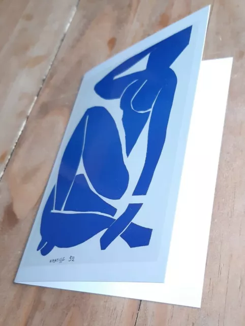 Kunstpostkarte: Henri Matisse - Blauer Akt III, Doppelkarte (Klassische Moderne)