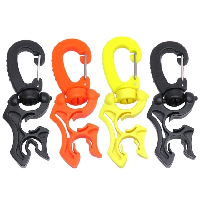 Clip Porta Tubo Per Immersioni ARA (4 Pezzi) – Doppio Moschettone In Acciaio Inox Per BCD - 3