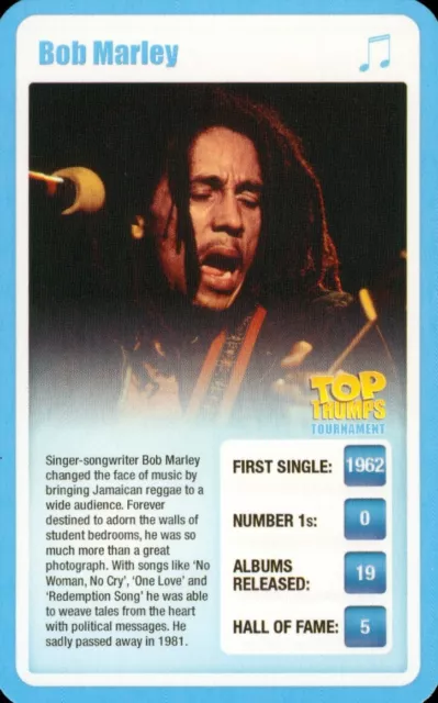 Bob Marley, Top Trumps Tournament Pop Stars  (2009)