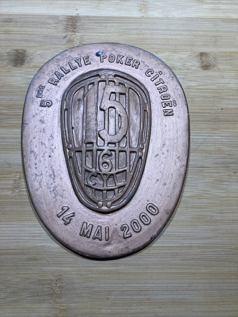 Plaque Murale 'Citroën La Liberté' - 15x21 Cm - Clouet - Neuf