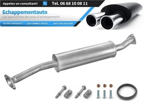 Silencieux Intermédiaire + Kit Pour FIAT DUCATO II Bus 1.9D / 2.5D (1994-2002) - Marque BFC - Neuf - Garantie 2 Ans