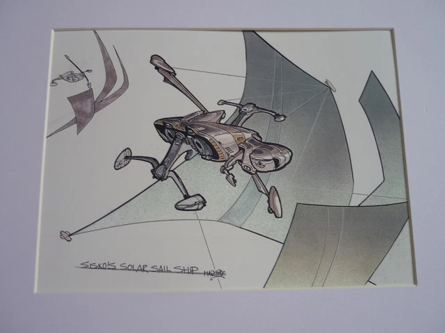 A4 poster ready mount STAR TREK ds9 bajoran solar-sailor artwork concept art #2