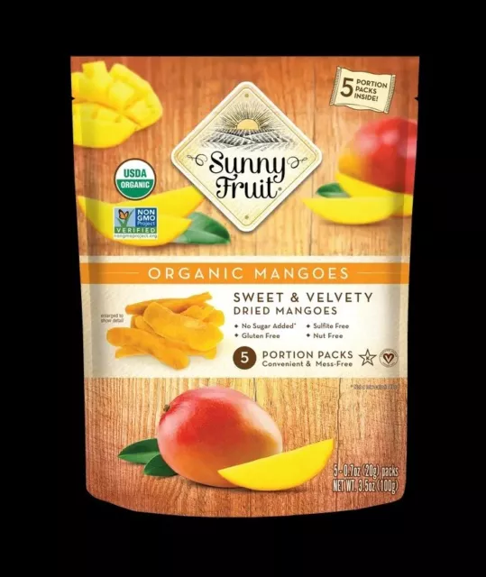 Mangue Séchée Bio sans sucre ajouté Sunny fruit sachet de 5 portions