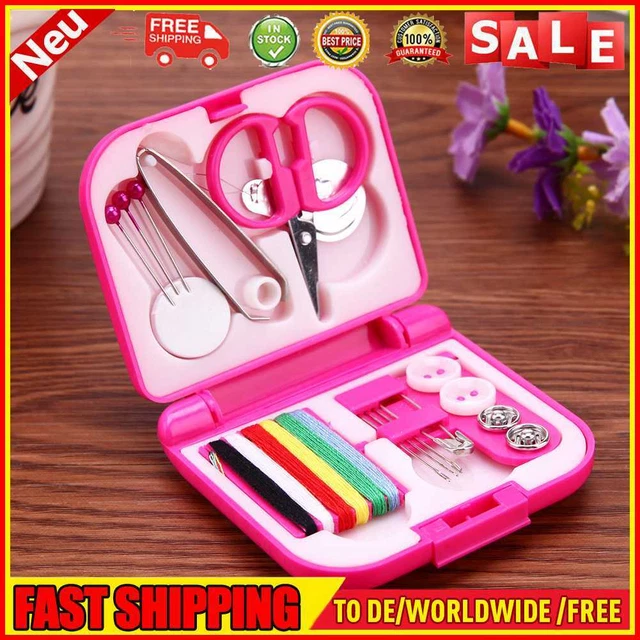 Sewing Kits Box Mini Nadel Threads Tasten Schere Fingerhut Portable Home Strickn