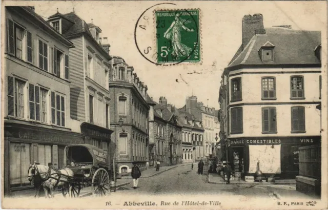 CPA ABBEVILLE Rue de lHotel-de-Ville (18521)