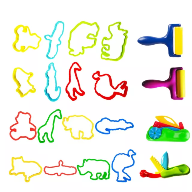 42 piezas Carta de juguete educativo de aprendizaje de arcilla de color para niños