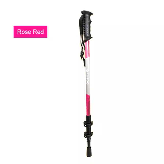 Section Outdoor Trekking Pole Camping Portable Walking Hiking Stick  GF