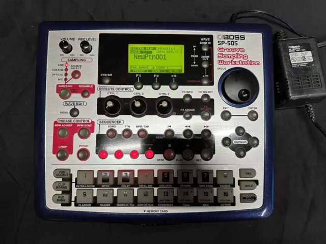 Station de travail d'échantillonnage BOSS SP-505 Roland Groove avec bloc d'alimentation Boss