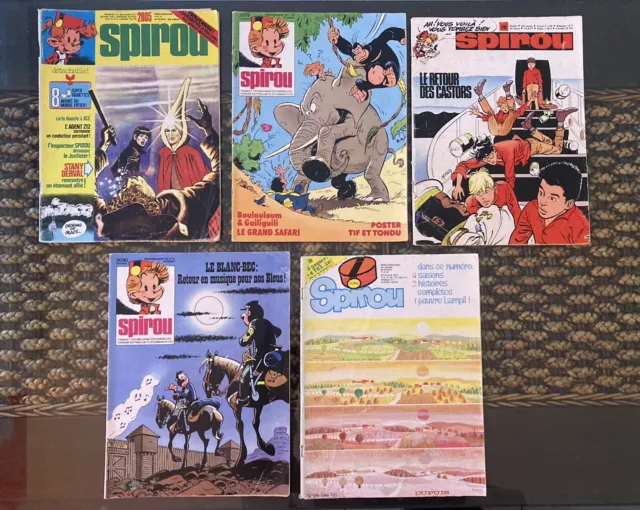 Packung 10X Comic Magazin Zeitung Mickey Sylvain Sylvette Spirou Pif Zustand