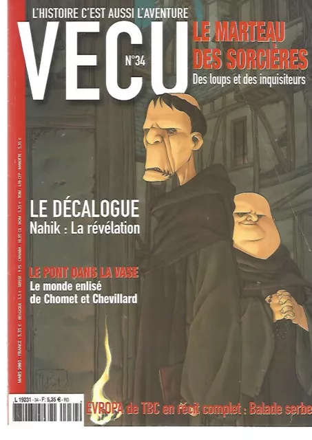 Vecu N°34 Le Marteau Des Sorcieres / Le Decalogue / Le Pont Dans La Vase