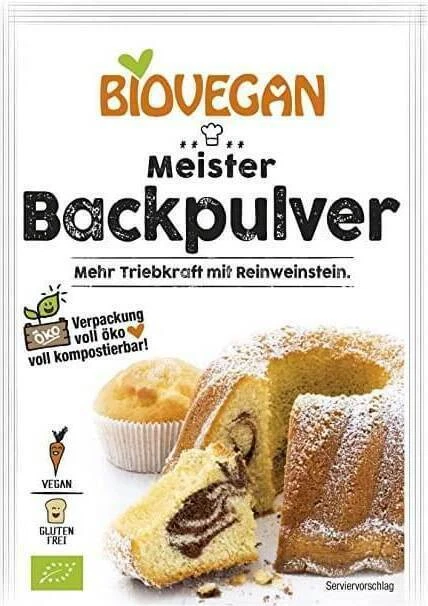 POUDRE A LEVER SANS GLUTEN BIO 3 x 17 g - BIO VEGAN