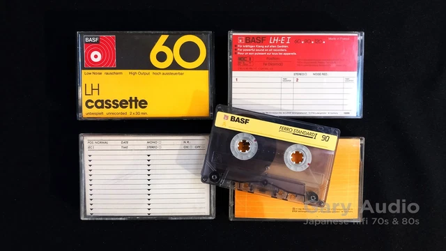 Lot 11 Cassettes BASF AGFA Philips C60 C90 Chrome LH - New & Sealed