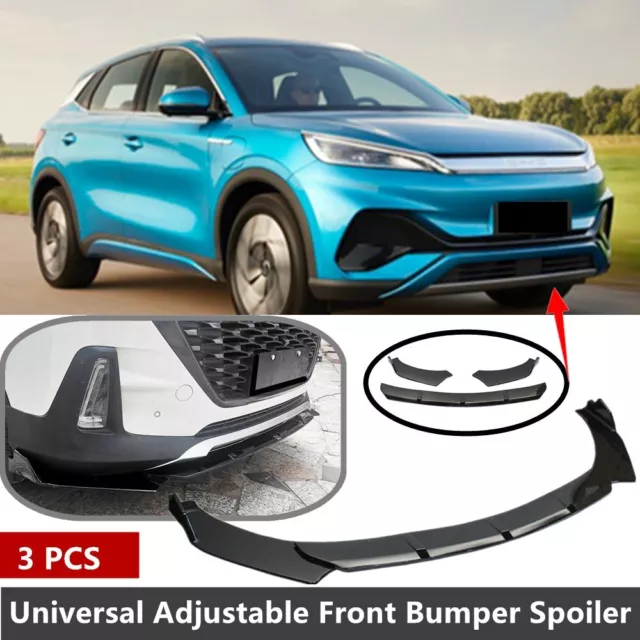 Adjustable Universal Lip For BYD Atto 3 Front Bumper Lower Spoiler Splitter