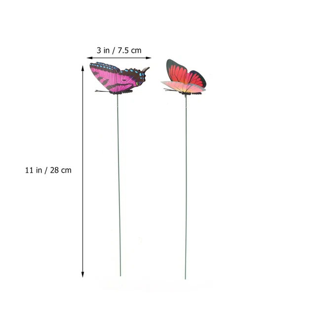 50 Pz Composizione Fiorile Pali Esterno Giardino Impermeabile Tridimensionale
