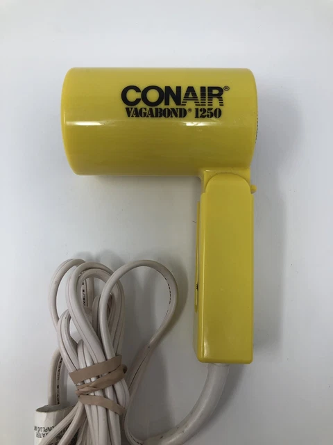 Vintage Conair blowdryer, folds for travel, circa 1970 vintage hairdryer works