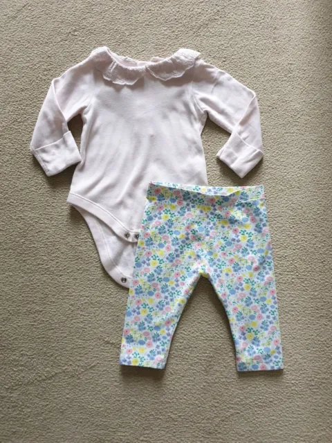 M&S Baby girls Leggings & Top outfit age 3-6 months