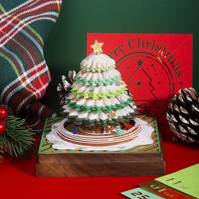 3D NOTEPAD CHRISTMAS Tree Treehouse 3D Calendar 2024 Pad Gift Notes
