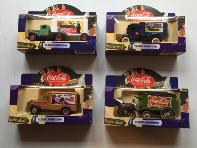 Lledo Days Gone 4 Coca-Cola Classic Advertising collectors diecast vehicles Mint