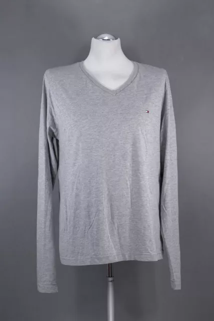 Tommy Hilfiger Men's Longsleeve Shirt L Grey Light Grey Long Sleeve FA129