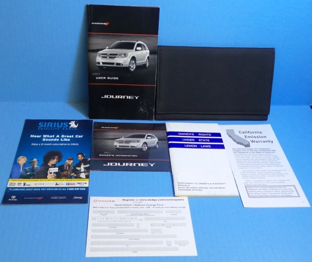 11 2011 Dodge Journey owners manual/user guide