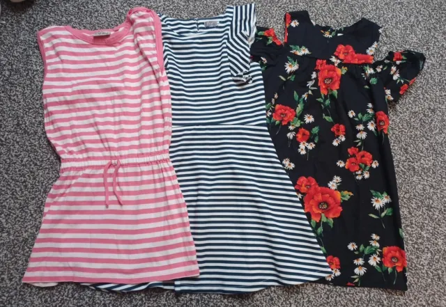 Next - Girls Dress Bundle - Age 7 - Floral / Striped - Summer