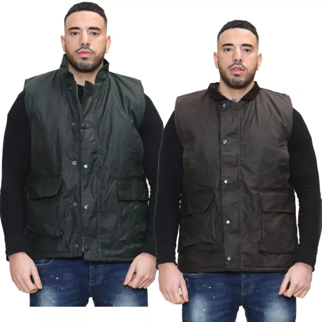 MEN S BODY WARMER Padded Country Wear Gilet Sleeveless Jacket Wax Waistcoat UK 23.95 PicClick UK