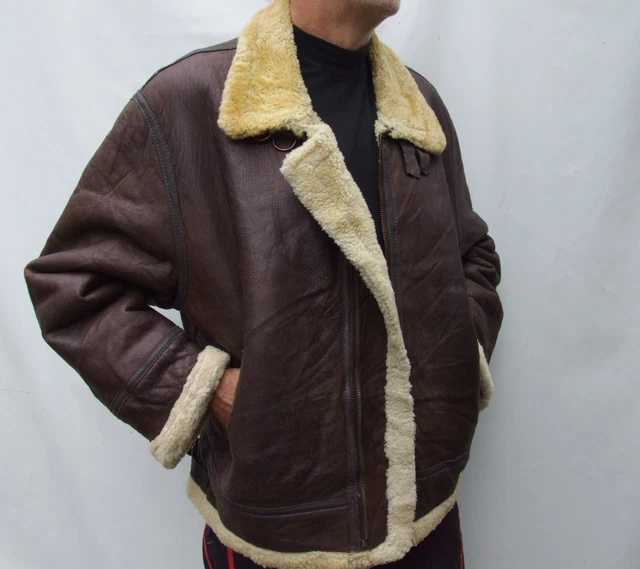 VINTAGE MORLANDS RAF B3 Aviator Leather Sheepskin shearling Flying