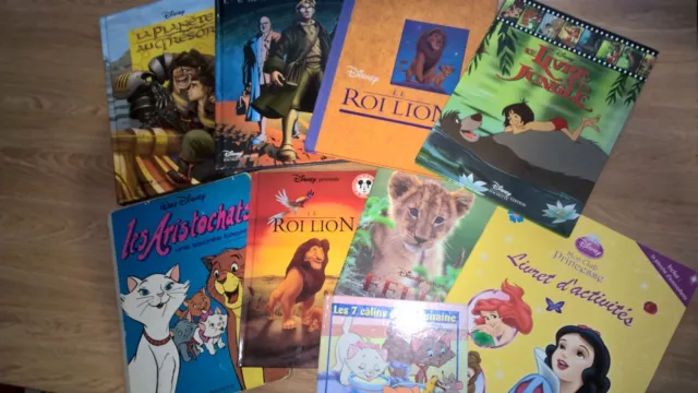 lots de livres disney recents et anciens