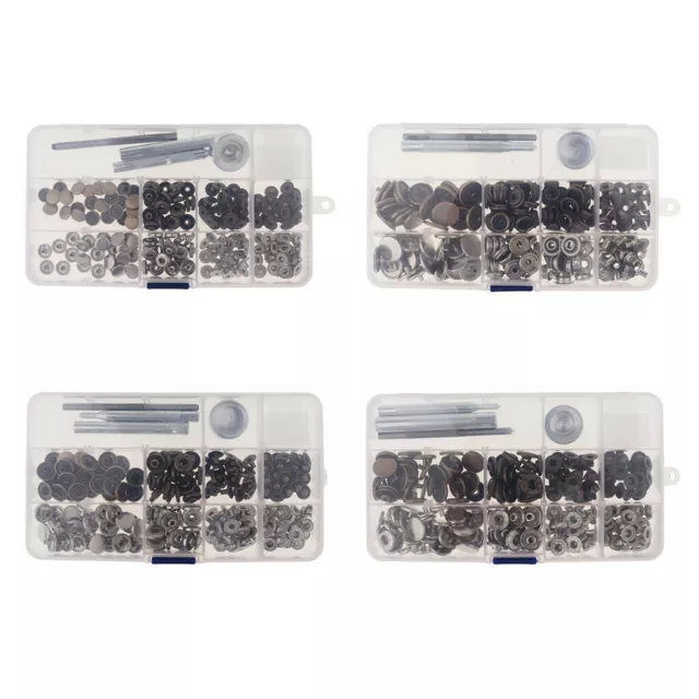 Snap Fasteners Metal Snaps Press Button Studs Optional Installation Tools Kit