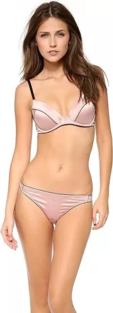 Calvin Klein Nuance Customized Lift T-Shirt Bra Underwire Pink Beige Size 36C
