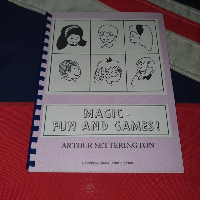 VINTAGE SUPREME STAGE MAGIC TRICKS BOOKS Magic Fun and Games Kids Party